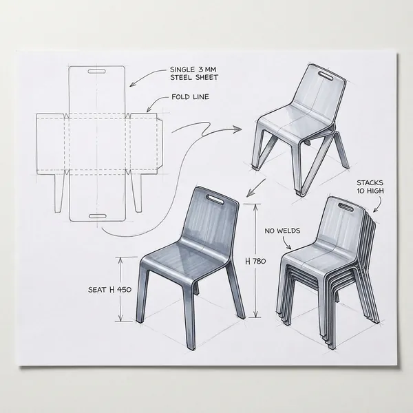 Fold · Design sketch on paper