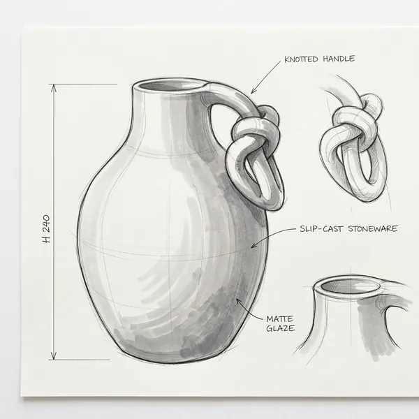 Knot · Design sketch on paper
