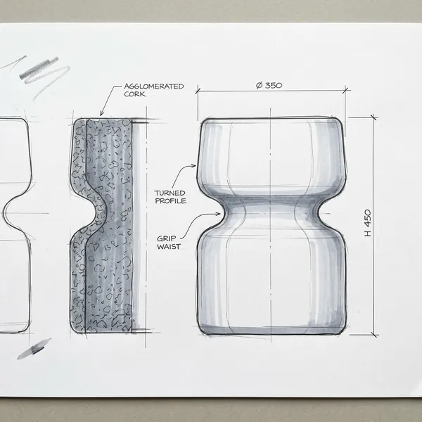 Stack · Design sketch on paper