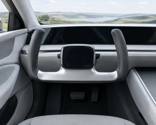 Arc · Installed in a minimal unbranded electric car interior